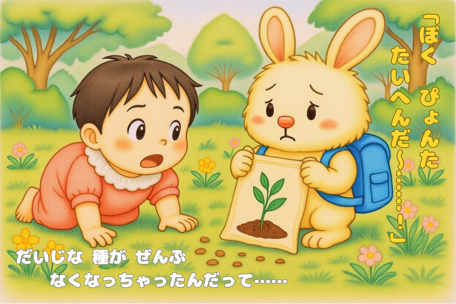 モニター用絵本の3ページ目